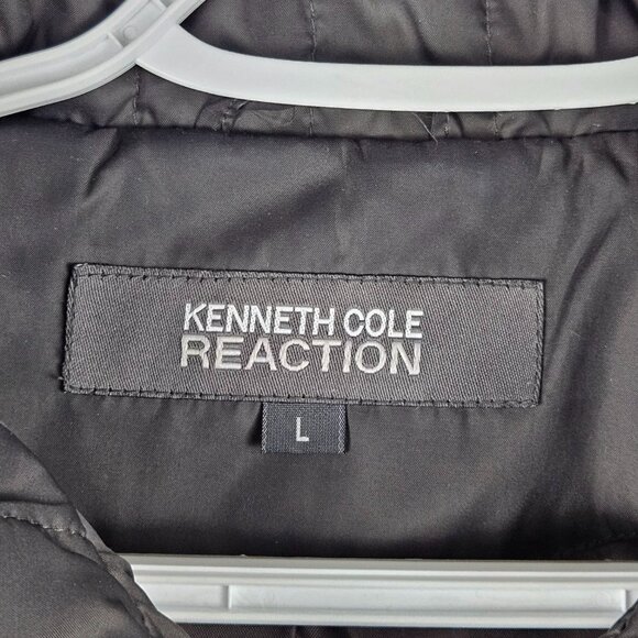 Kenneth Cole Reaction Down Feather Jacket Womens Size L Insulated Quilted Puffer - Picture 4 of 7